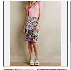 Anthropologie Kaleidoscope Pencil Skirt by HD PARIS